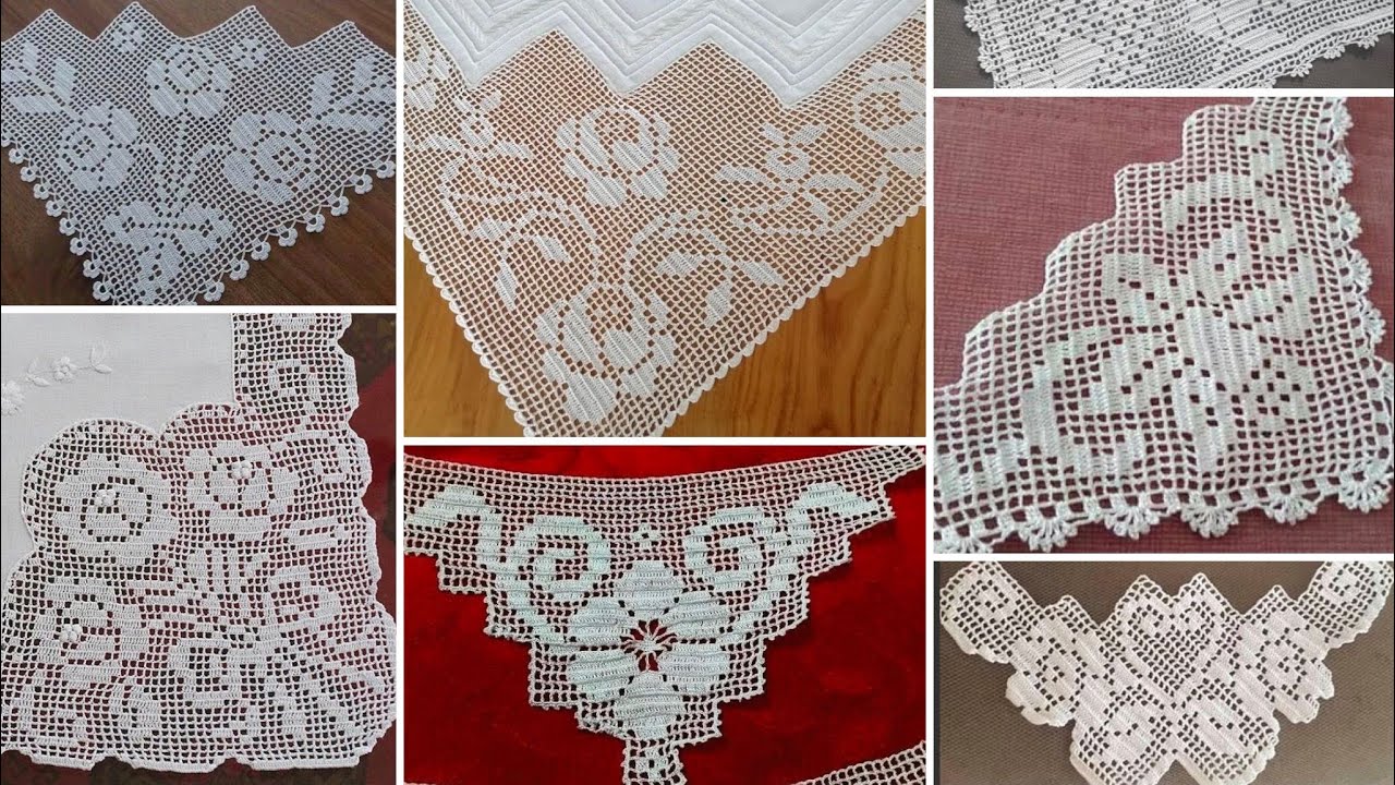 Hanımlar aradığını burada buluyor! Masa örtüsü, bohça, pike dantel modelleri | Crochet patterns 👌💯