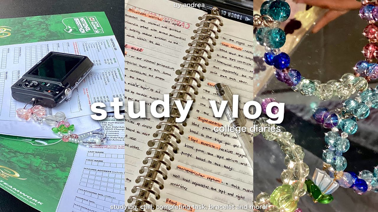 study vlog: college diaries, chilling, studying, and more!