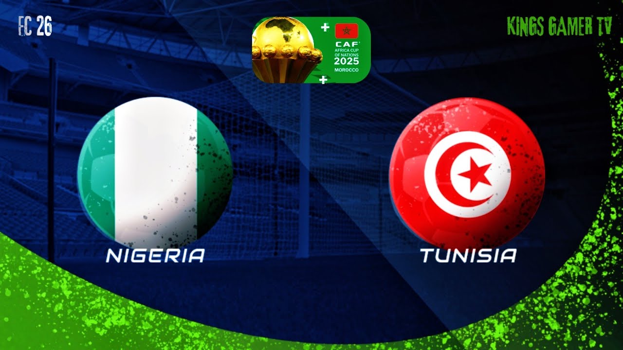 Nigeria Vs Tunisia  | Authentic  ™ [HDR 60FPS ] at Morocco | AFRICA CUP OF NATIONS