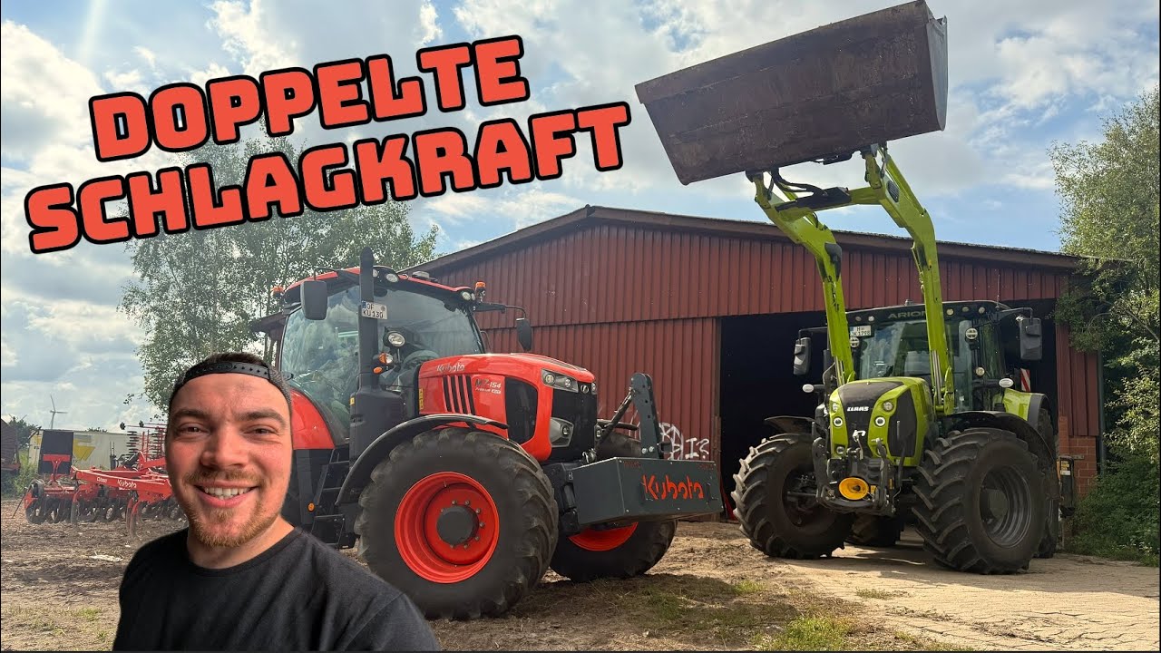 Zweiter Traktor und mein erster Mitarbeiter, jetzt geht´s los.... wenn das Wetter... | Farmvlog #226