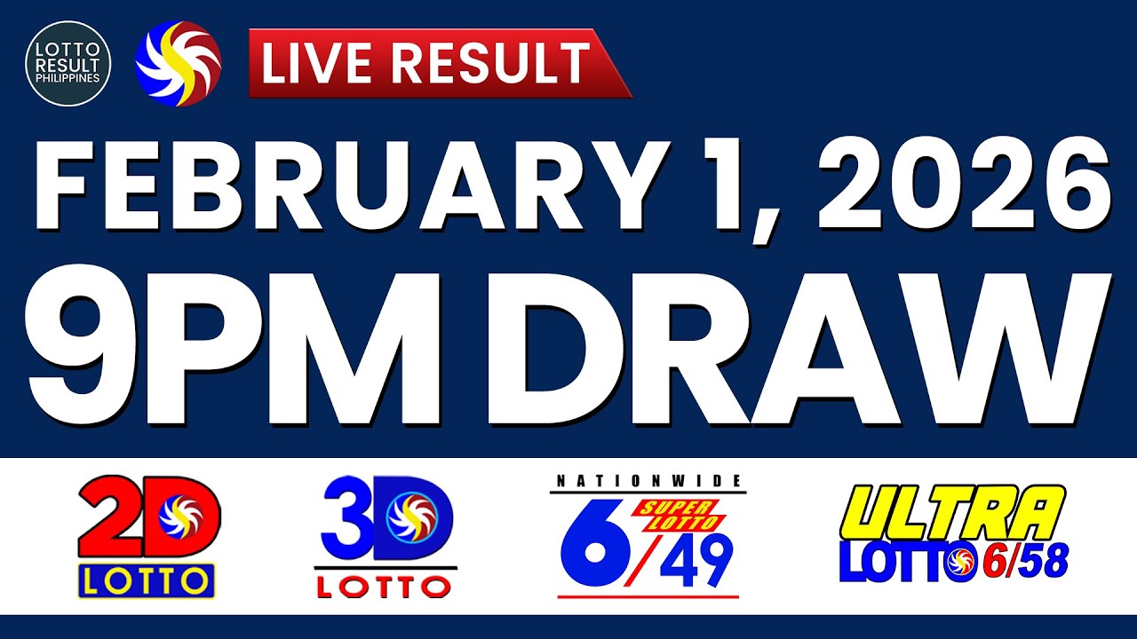 LIVE 9PM PCSO LOTTO RESULTS TODAY FEBRUARY 1, 2026 | SWERTRES EZ2