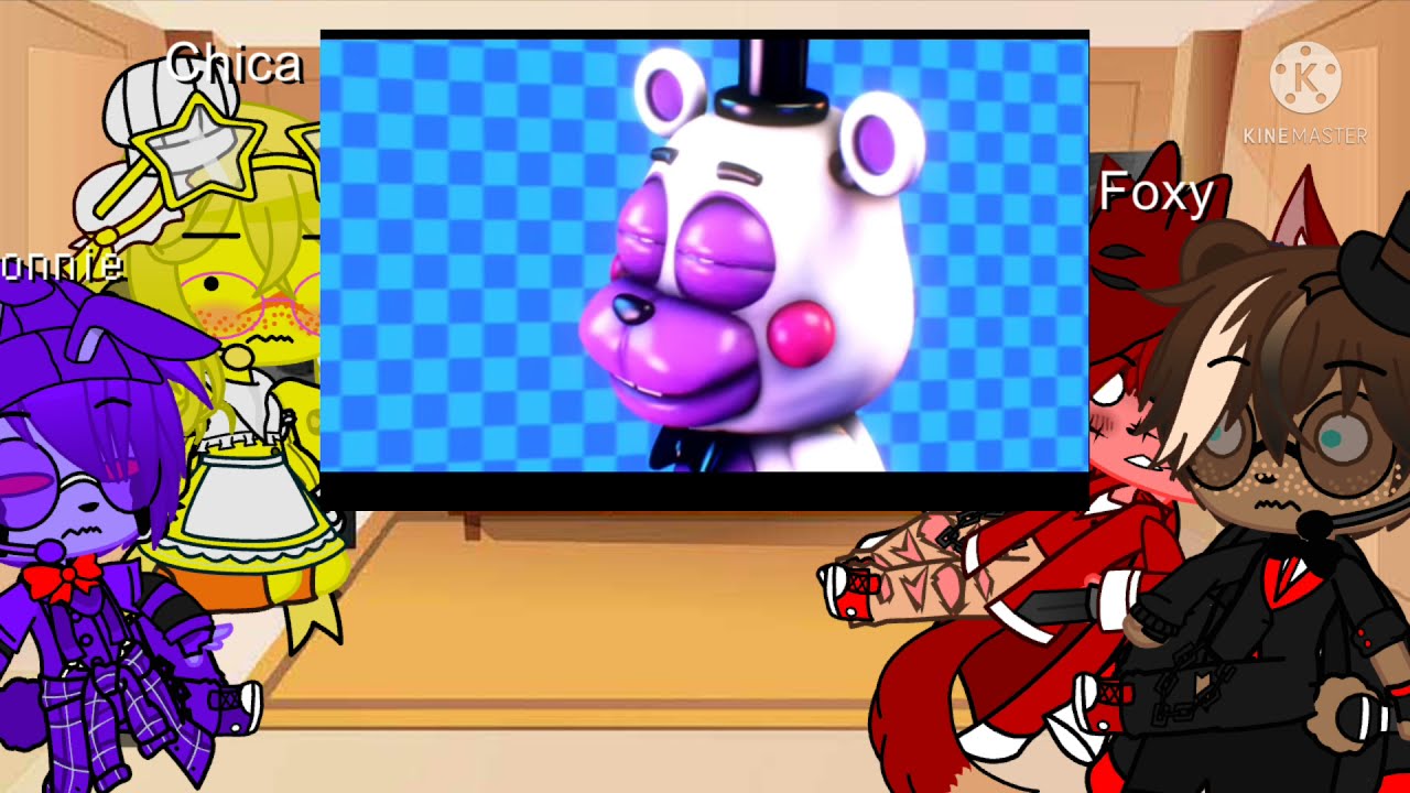 Fnaf reacts to Every Fnaf character in a nutshell || Fnaf