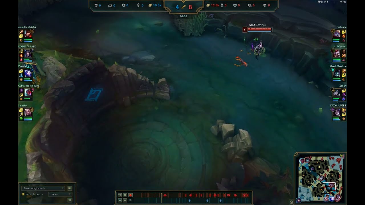 Mono Shaco amassando no prata.