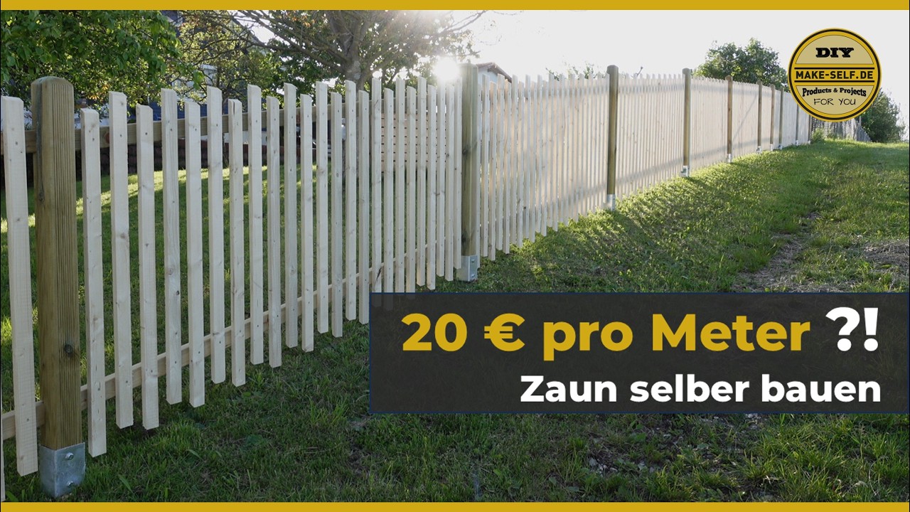 🛠️ DIY I Как построить очень дешевый деревянный садовый забор самостоятельно.