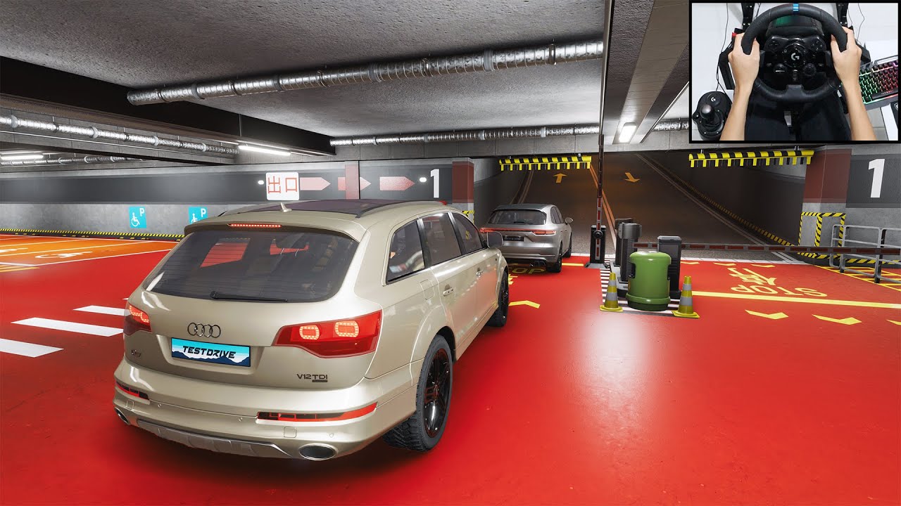 Audi Q7 V12 TDi & Porsche Cayenne Turbo - Test Drive Unlimited Solar Crown | Logitech g923 gameplay