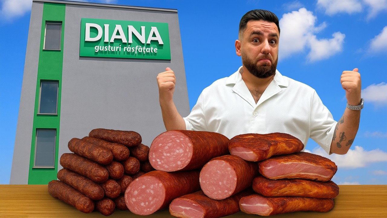 Cum se face SALAMUL? De la PORC întreg la MICI și ȘUNCĂ AFUMATĂ! Turul Fabricii DIANA de la A la Z!
