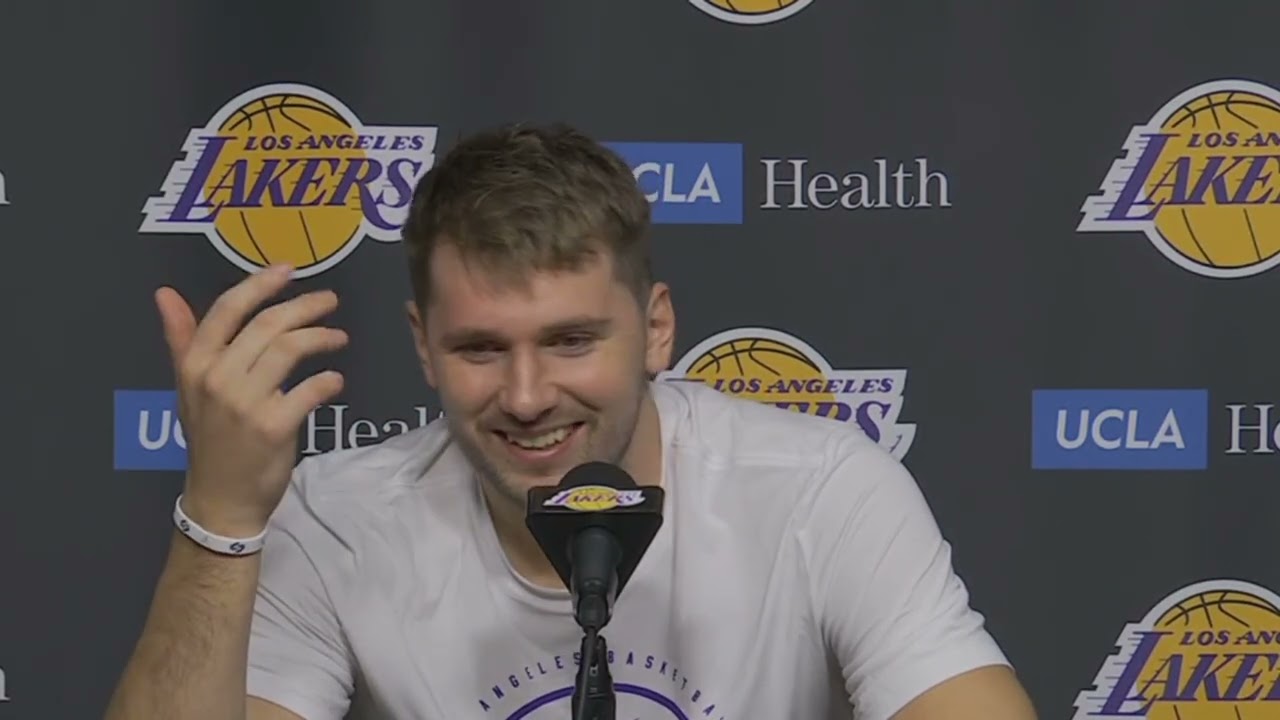 Luka Doncic PostGame Interview | San Antonio Spurs vs Los Angeles Lakers