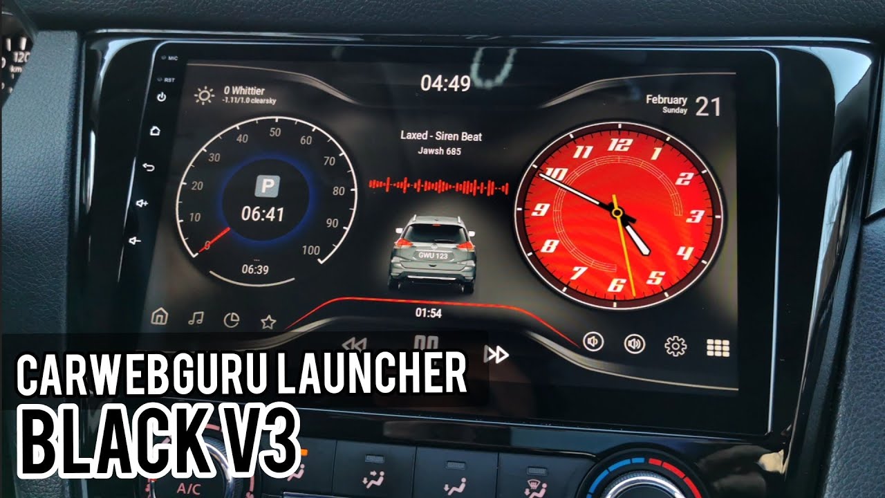Тема Carwebguru Launcher Black V3 | Как настроить