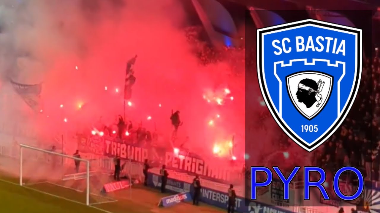 La Tribune Petrignani en feu pour les 120 ans du SC Bastia ! 🔥⚽
