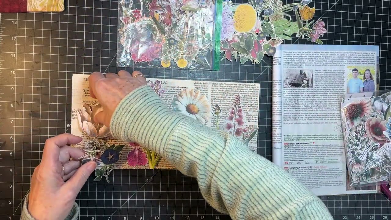 Mixed Media Monday! - Garden Collages for Ephemera!