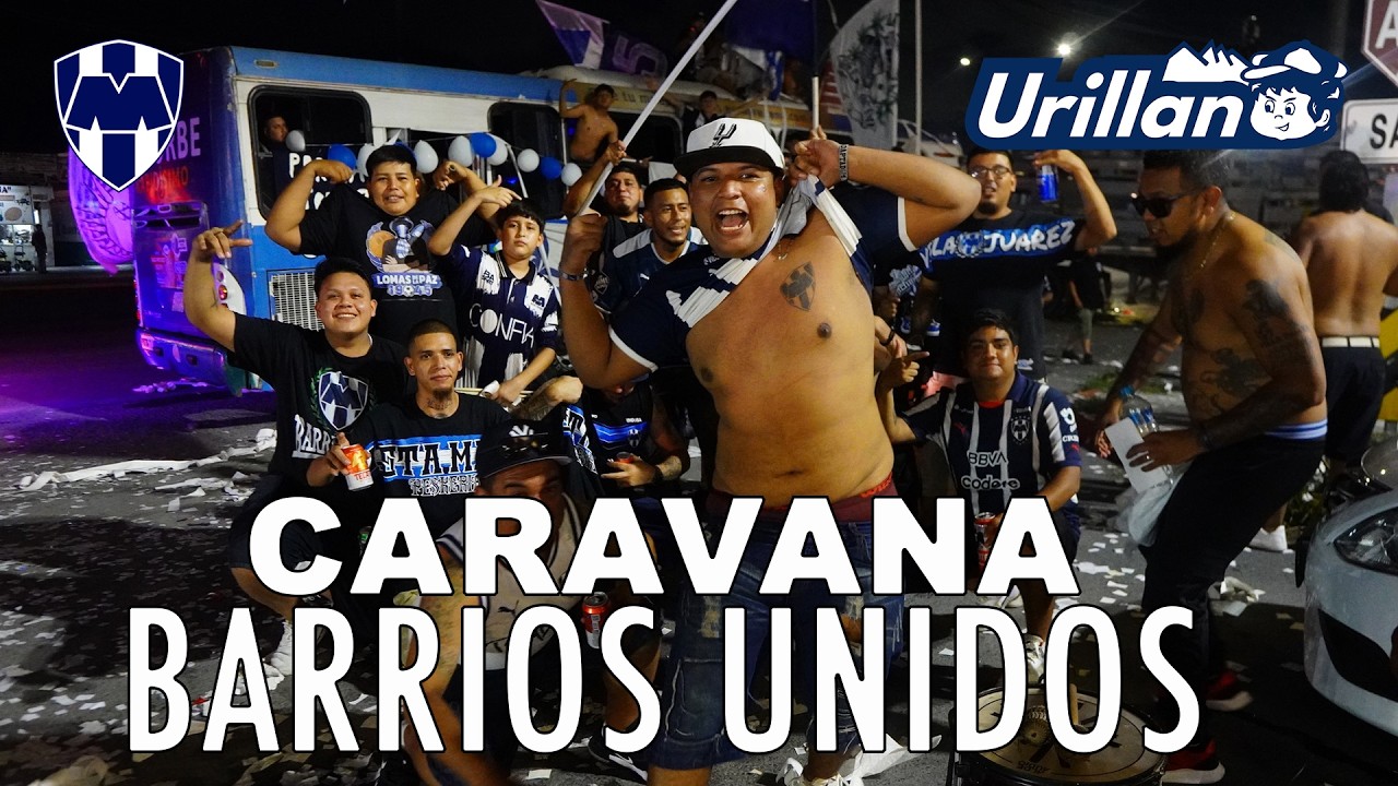 CARAVANA DE BUSES MONTERREY VS AMERICA COMPLETA.