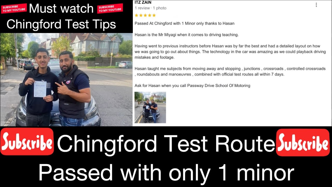 Chingford Test Route 3.02pm ~ Test tips & Voiceover