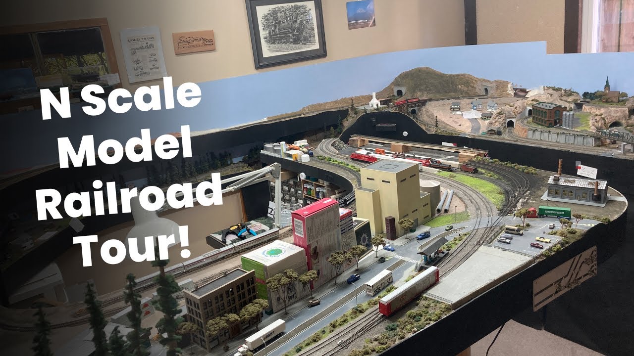 Full N Scale Layout Tour | 8'x12' on Multiple Levels