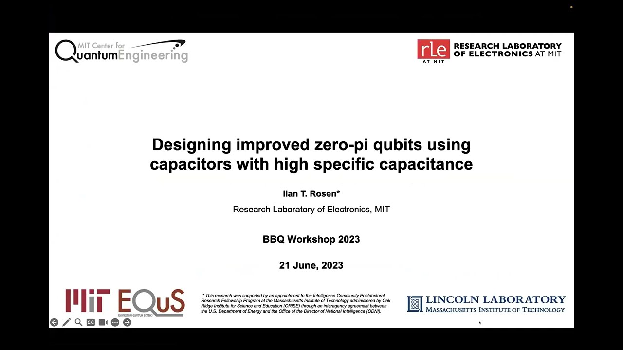 Ilan Rosen – Designing improved zero-pi qubits using capacitors with high specific capacitance