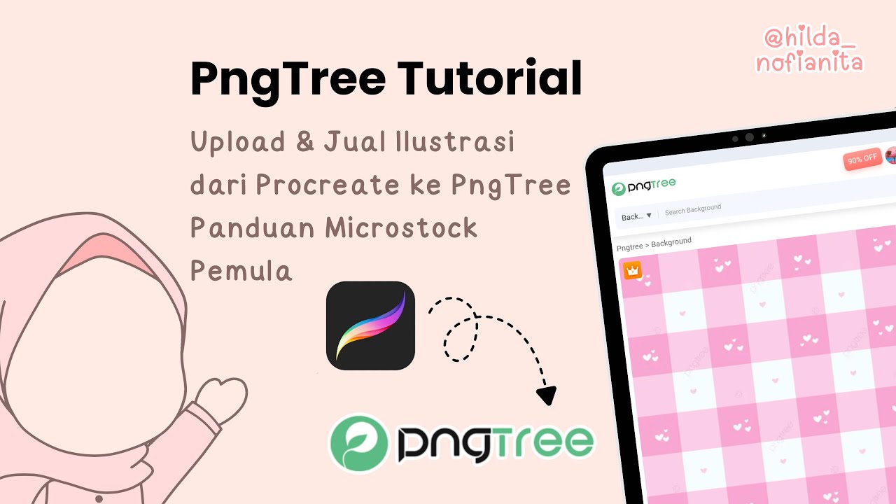 PngTree Tutorial: Upload & Jual Ilustrasi dari Procreate ke PngTree - Panduan Microstock Pemula