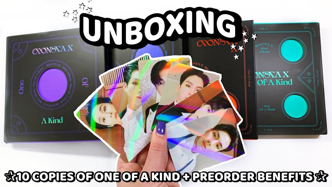 ✧Unboxing 10 COPIES of Monsta X 몬스타엑스 - One Of A Kind (+ Withdrama Preorder Benefits!)✧