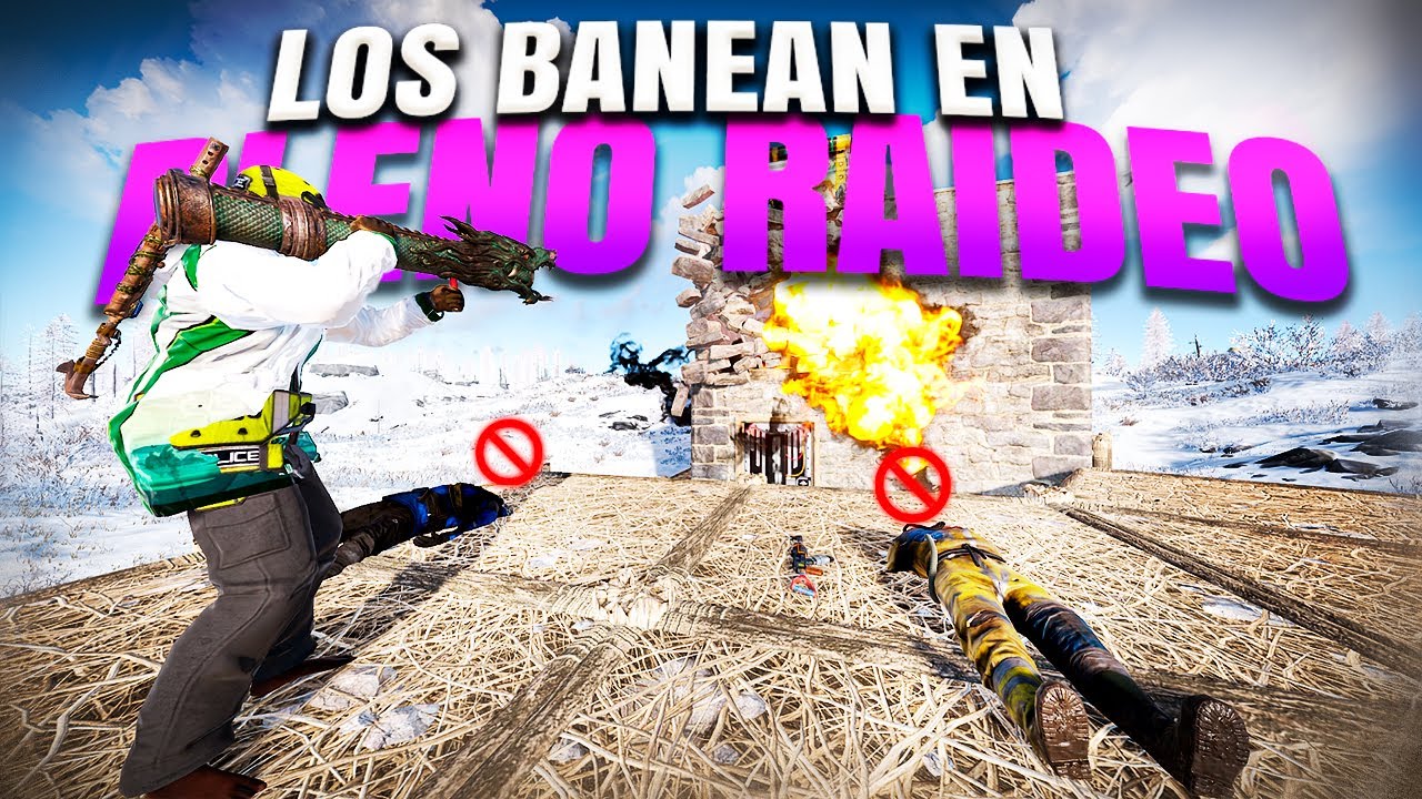 Les BANEAN por HACKERS Cuando ibamos a RAIDEARLOS - RUST - Gameplay español