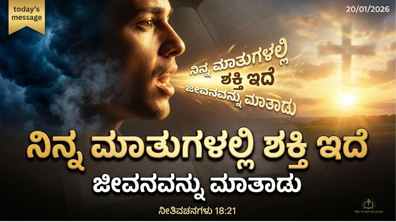 ನಿನ್ನ ಮಾತುಗಳಲ್ಲಿ ಶಕ್ತಿ ಇದೆ | Speak Life, Not Death | ನೀತಿವಚನಗಳು 18:21