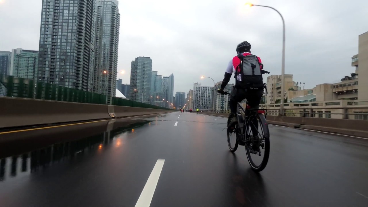 Gardiner & Don Valley Parkway - Toronto City Cycling (Ride for Heart 2019)