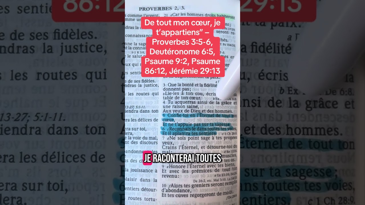 Proverbes 3:5-6 #bible #verset #foi #versetdujour