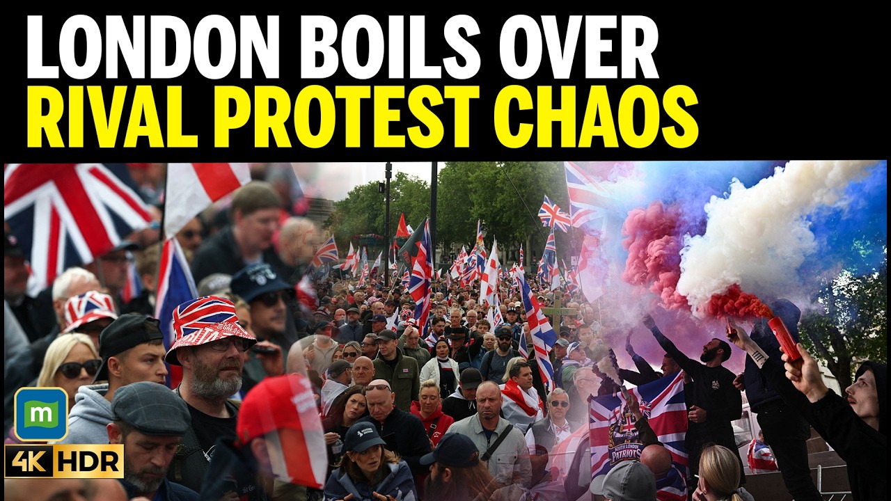 London Protest Chaos: Tommy Robinson March Collides With Massive Pro-Palestine Rally