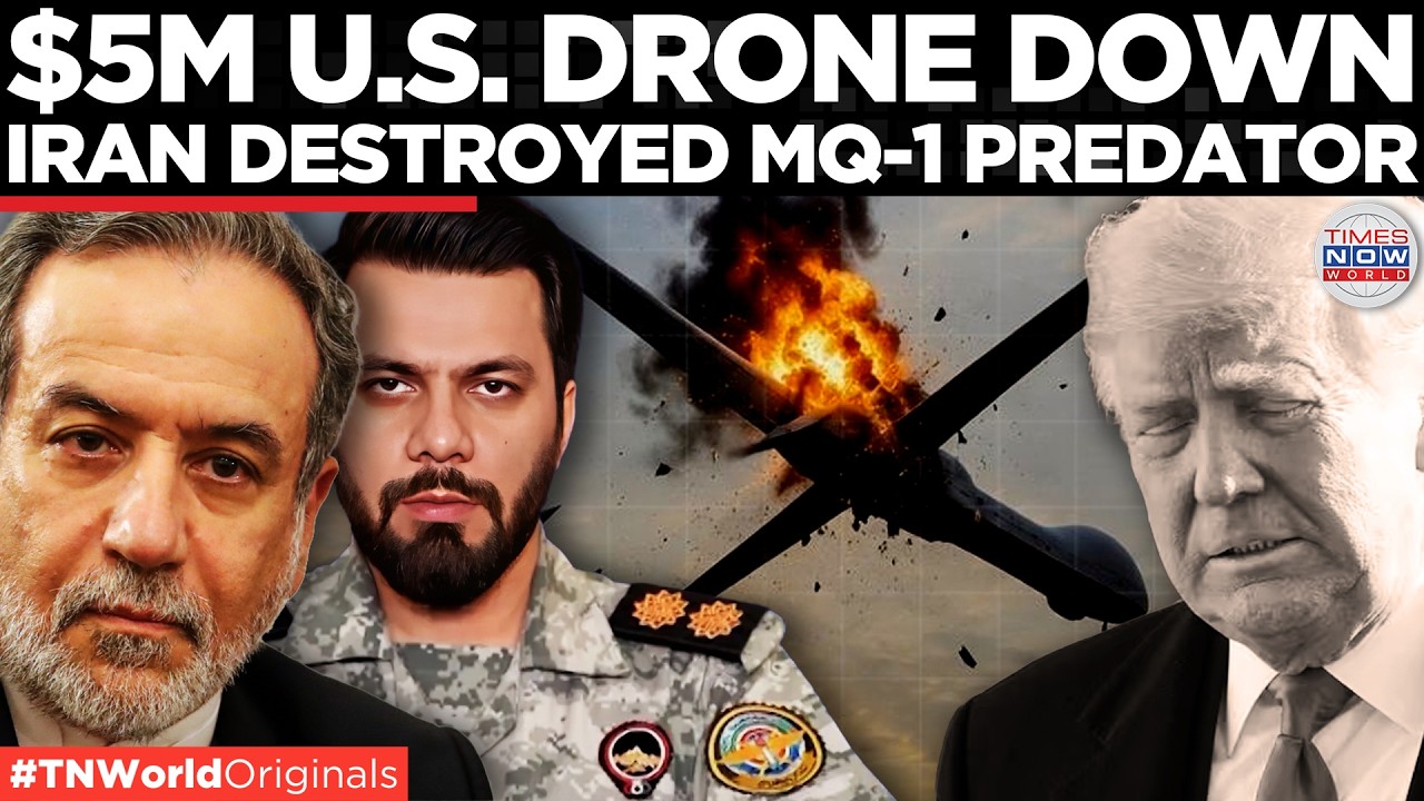 IRAN VS US: IRGC Claims Shoot Down of $5 Million MQ-1 Predator Drone Near Strait of Hormuz!