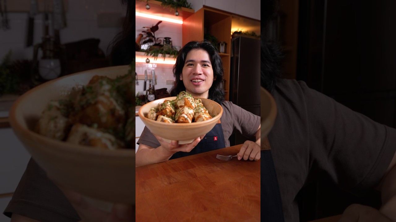 Tofu Squares 😋 #asmr #cookingasmr