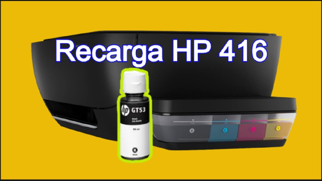 Como recarregar a HP 416 Ink Tank Wireless e baixe bios