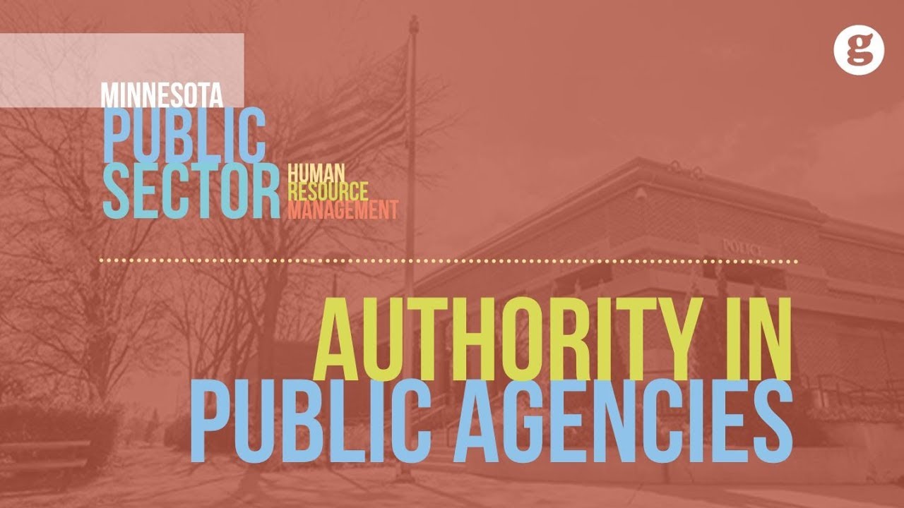 Authority in Public Agencies