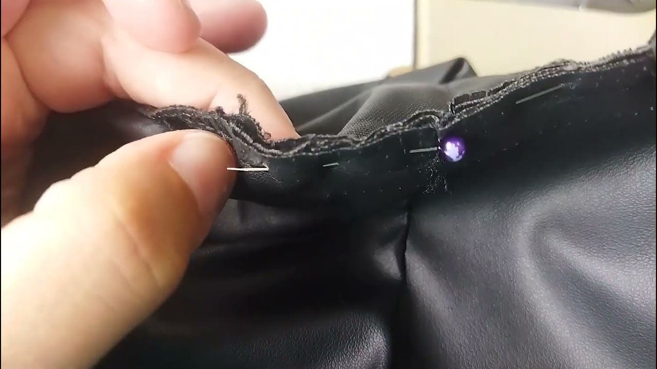 Como fazer pense em uma pe&ccedil;a embutida shorts saia em couro fake