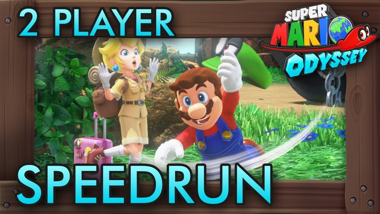 Super Mario Odyssey - 2 Player Co-Op Speedrun (Any% in 1:17:47)