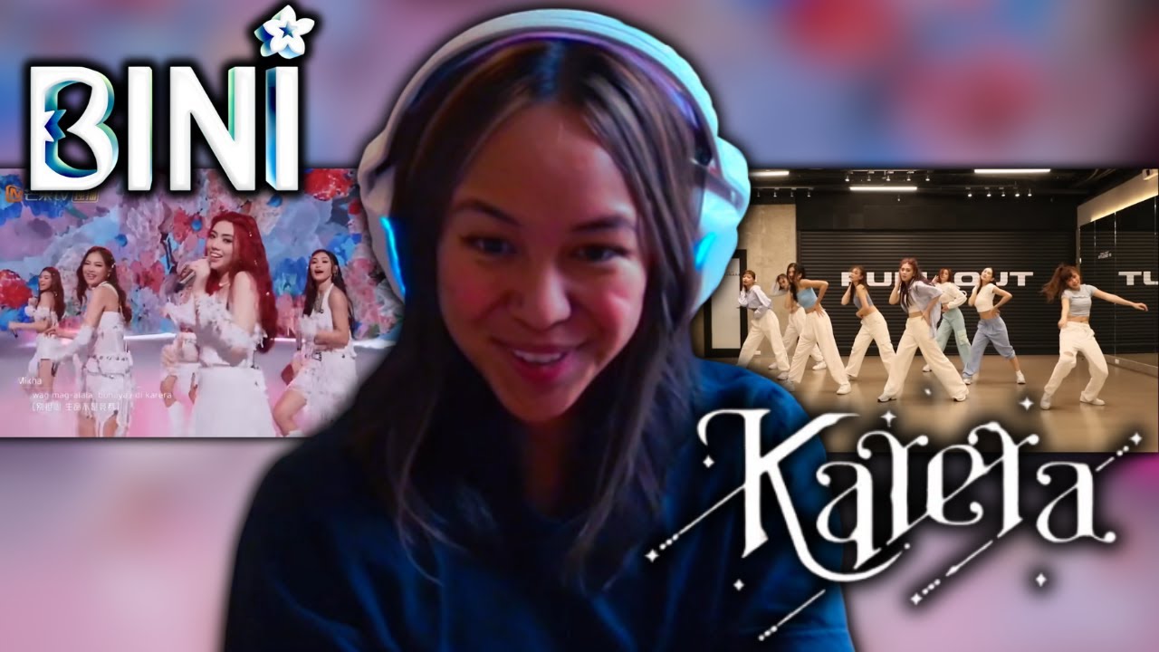 Филиппинская танцовщица комментирует репетицию танца Бини «Карера» и ее живое выступление!