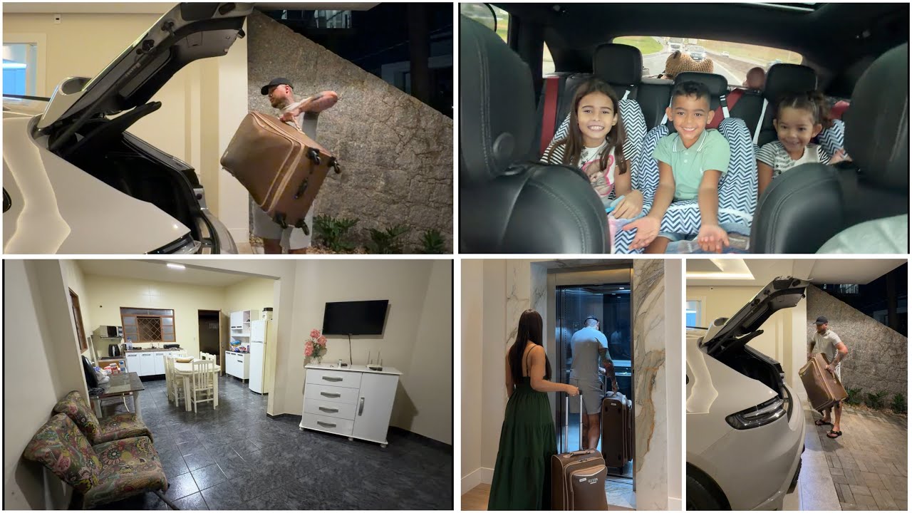 CHEGUEI EM ?????? Tuor pela casa que aluguei Montei as malas + mostrei o destino final VLOGÃO 🧳🚙