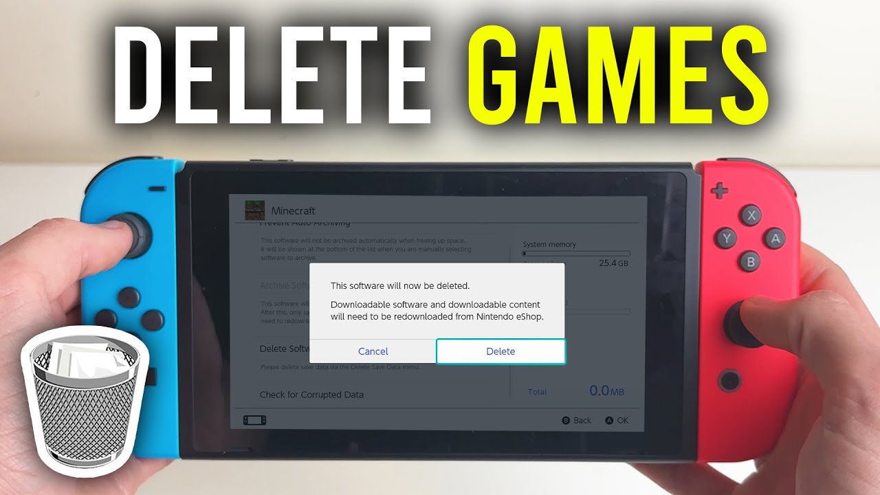 How To Delete Games & Apps From Nintendo Switch - Full Guide