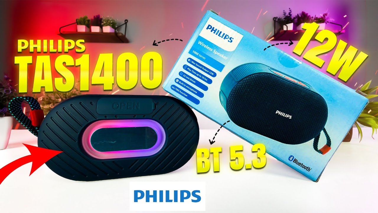 Philips TAS1400BL Bluetooth Speaker | Unboxing Review Sound Test | 12W | 10 Hrs Playtime | ₹1100 