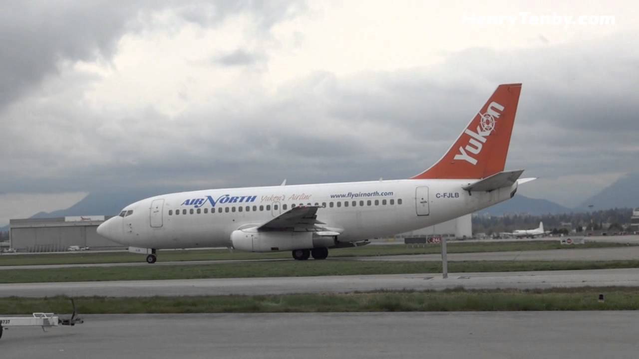 Air North Boeing 737-200 JLB final departure from YVR