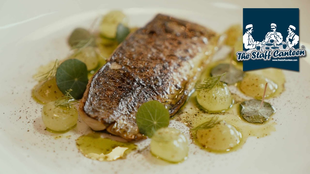 Michelin star chef Simon Hulstone creates a Devon crab and flamed mackerel dish with Kikkoman