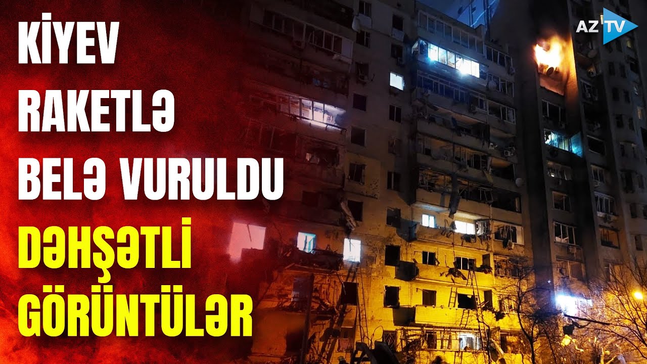 Rusiya ordusu bu dəfə Kiyevin mərkəzini vurdu: binalar görün nə vəziyyətə düşdü – GÖRÜNTÜLƏR