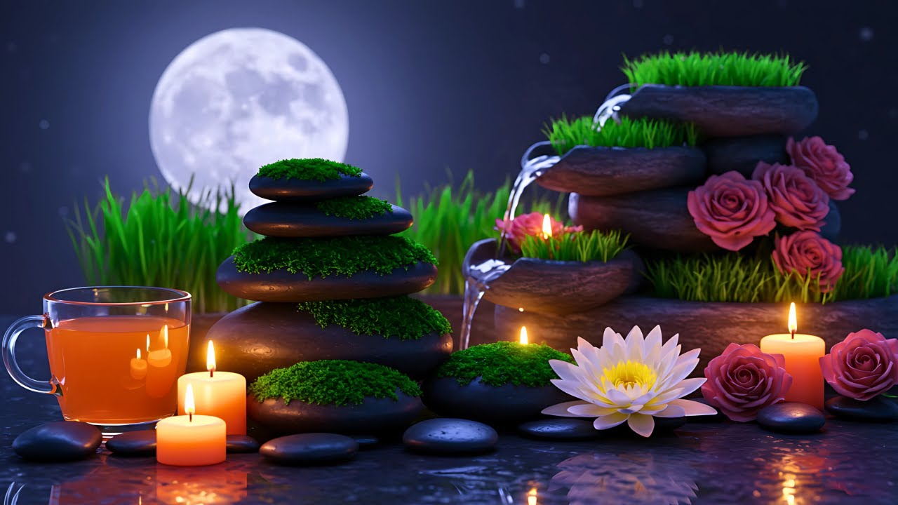 Soft Spa Music 🕯️ Gentle Piano & Water Sounds | Relaxation, Massage, Sleep & Zen