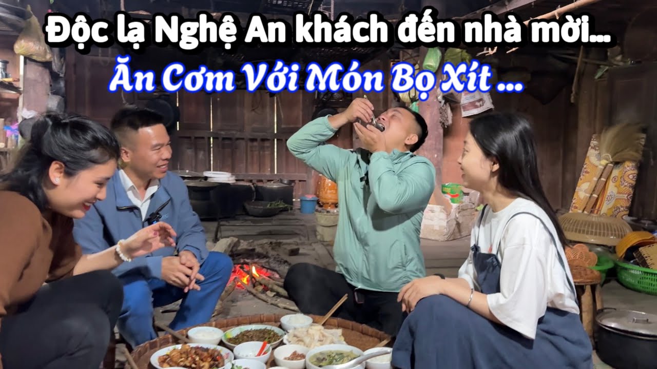 Đi Chơi Lễ Hội Hang Bua - Tú Cùng Em Gái Miền Tây Được Mời Vào Bản Người Thái Ăn Cơm Với Bọ Xít