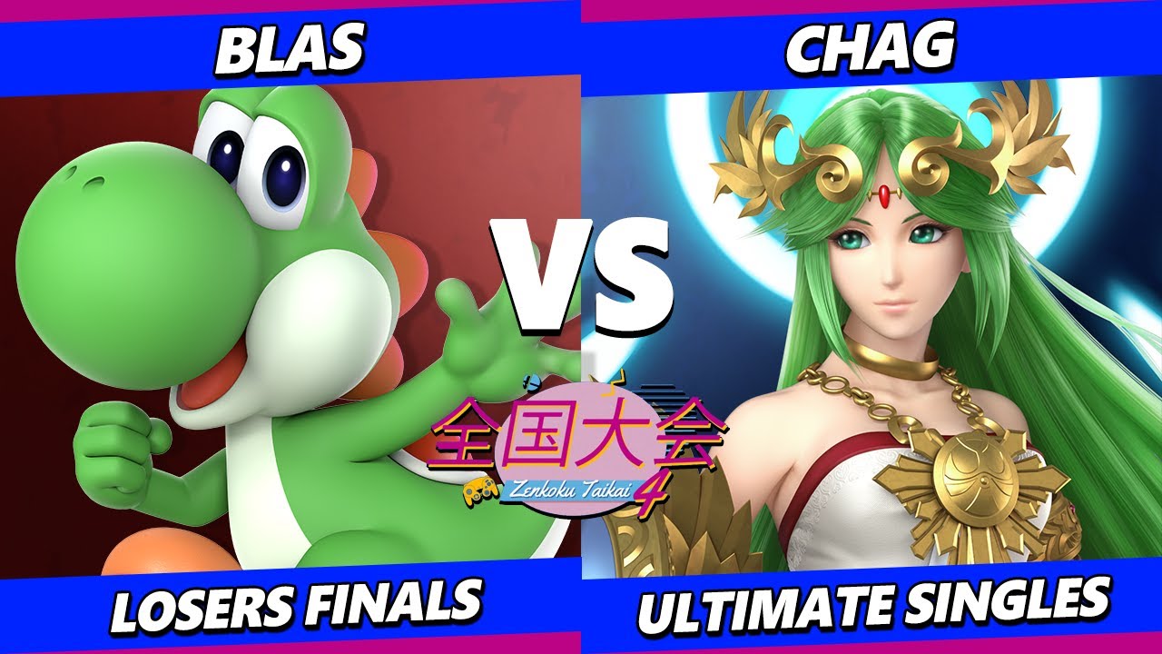 Zenkoku Taikai 4 LOSERS FINALS - Blas (Yoshi) Vs. Chag (Palutena, Min Min) Smash Ultimate - SSBU