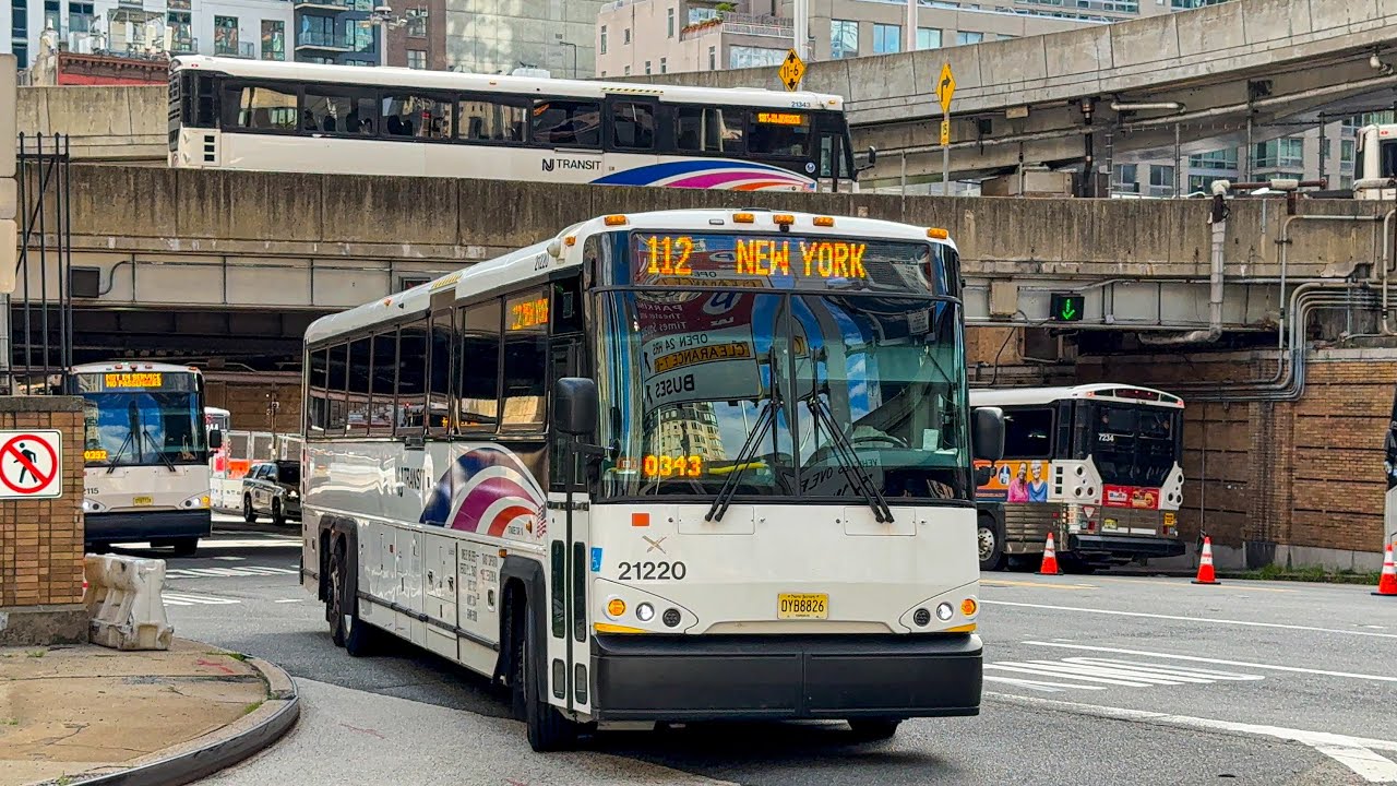 New Jersey Transit Bus Compilation at Port Authority Bus Terminal #8