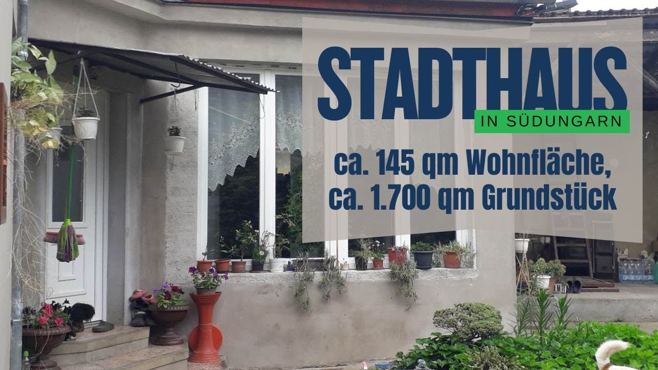 Stadthaus in Südungarn: Gute Einkaufsmöglichkeiten incl. Ärzte und Apotheke sowie großes Grundstück