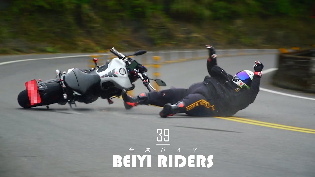 BEIYI BIKERS #39 MT-09 low side、Hit delineator、Close call