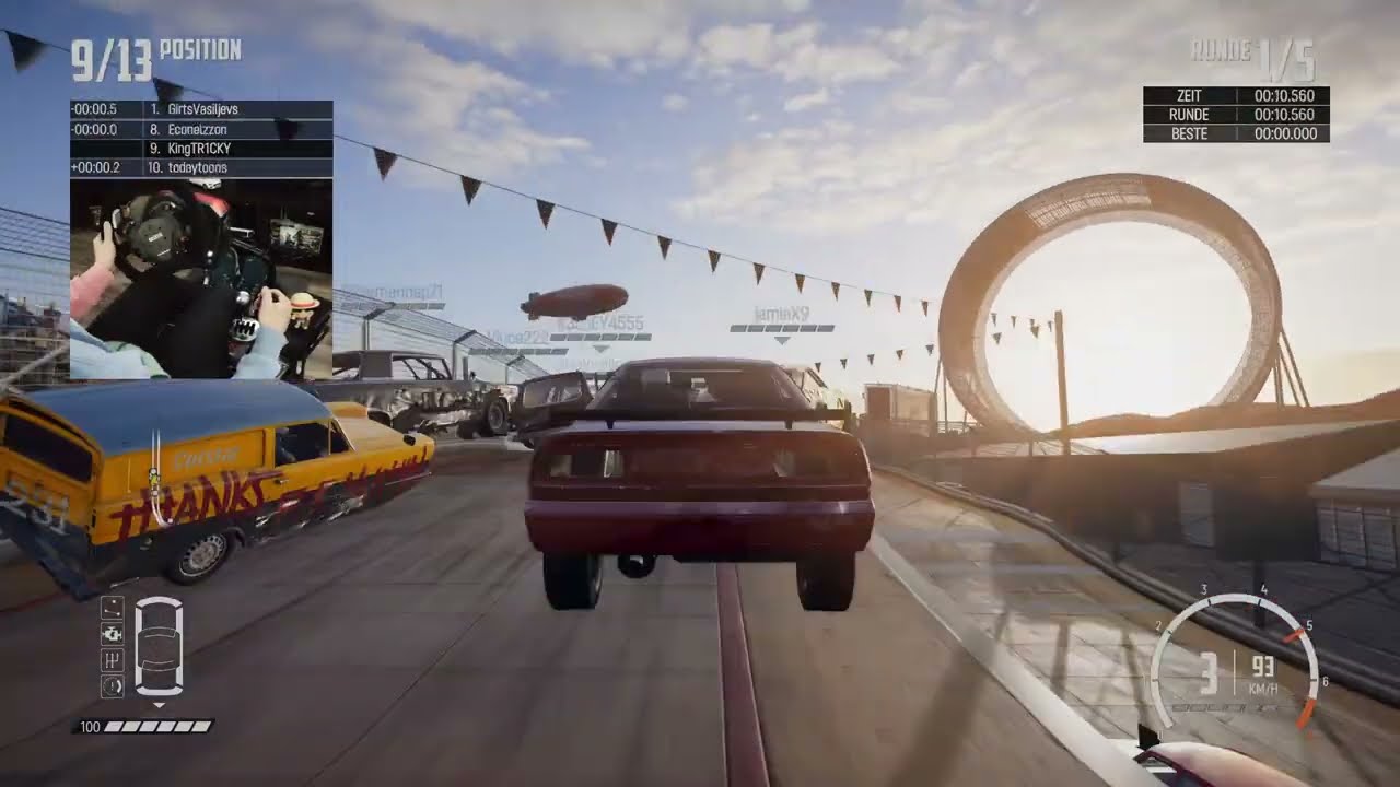 Ich gewöhne mich langsam ans Lenkrad... sehr langsam.