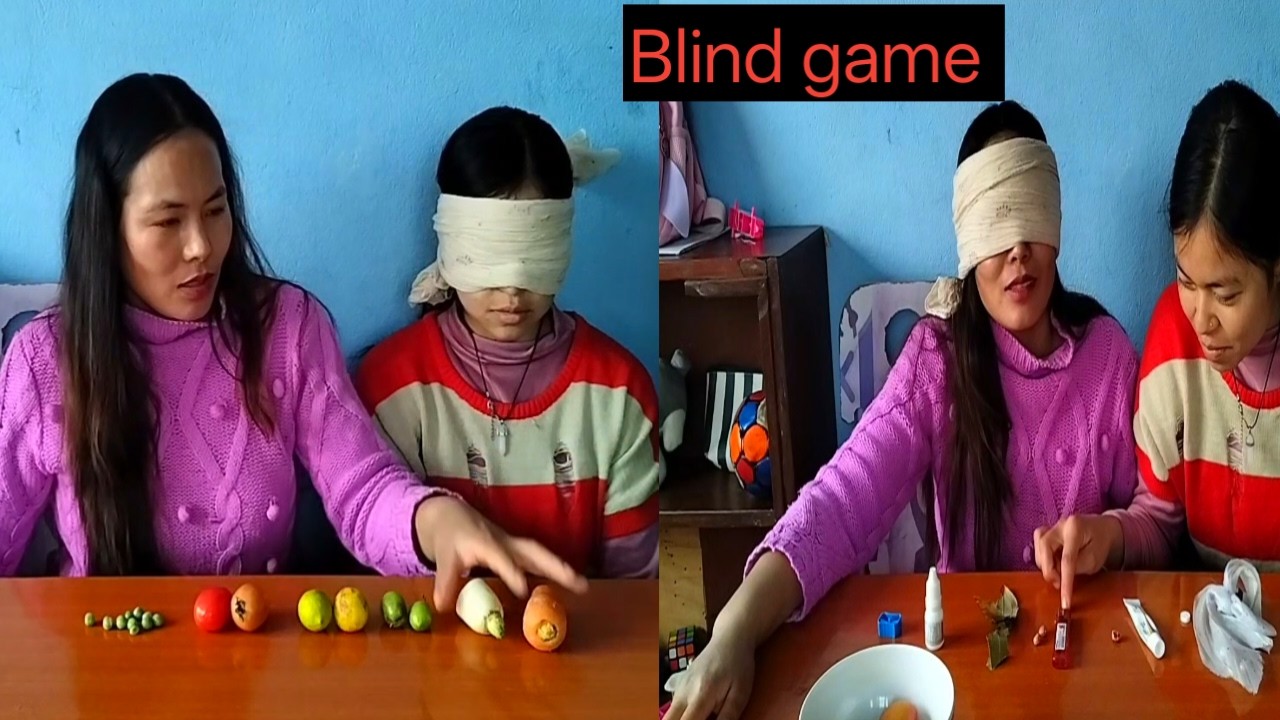 Blind Fold Guessing challenge||Touch and  Guess ☺️
