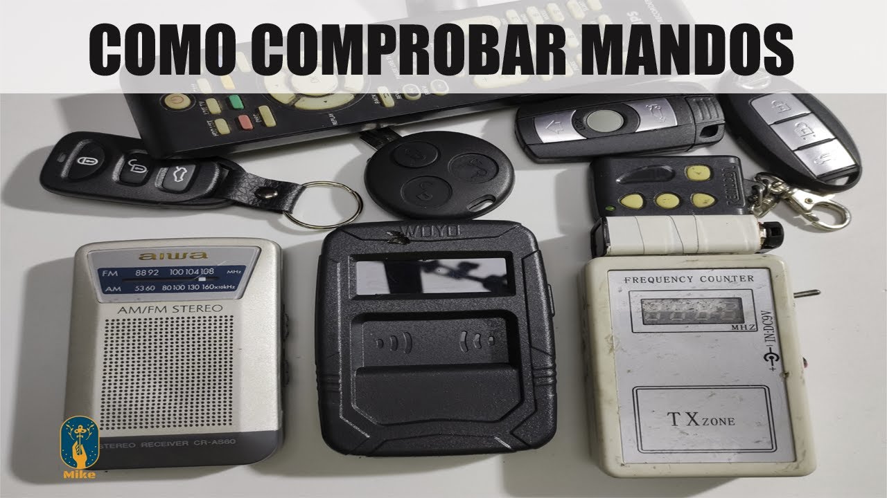 Como comprobar mando de coche, garage, alarma, TV.....