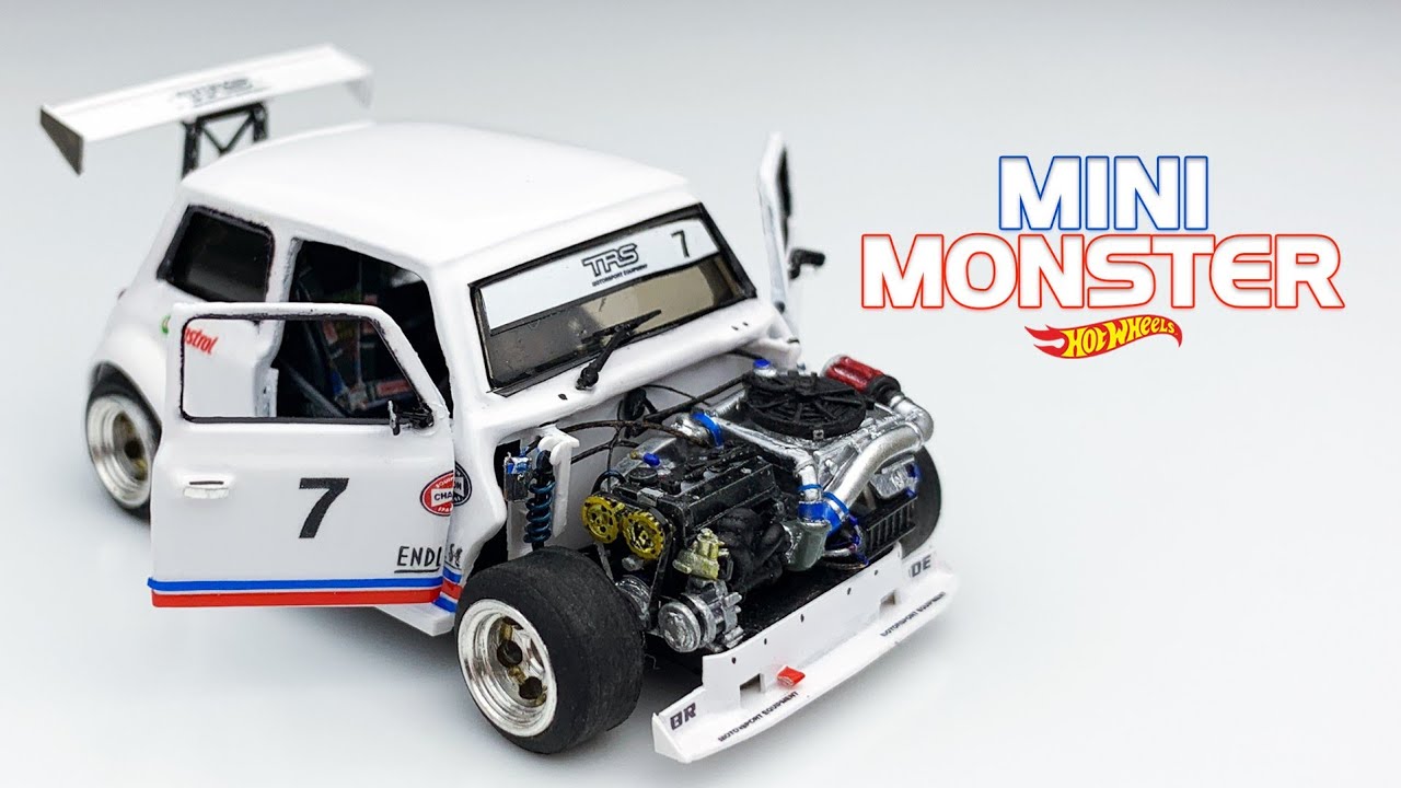 Mini Monster Swapped Toyota 4AGE Engine Hot Wheels Custom