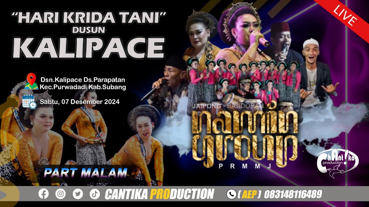 🔴 [MALAM] JAIPONG NAMIN GROUP || HARI KRIDA TANI DUSUN KALIPACE || SABTU,07/12/24