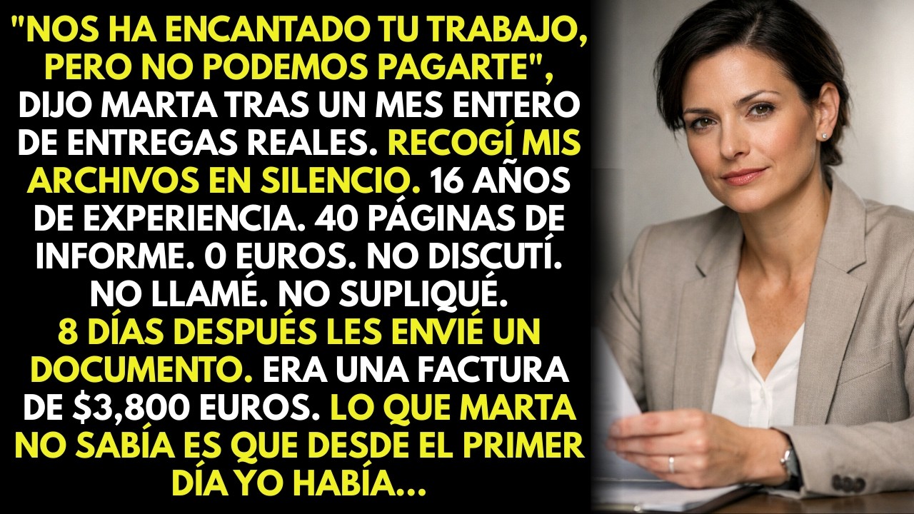 'Acepté trabajar gratis 'para demostrar mi valor'… presenté factura al mes y la pagaron